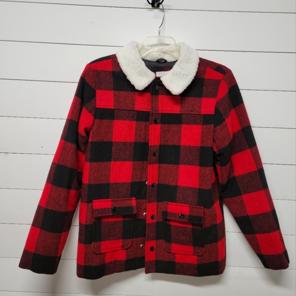 Cat & Jack Jackets & Coats Cat Jack Red And Black Buffalo Plaid